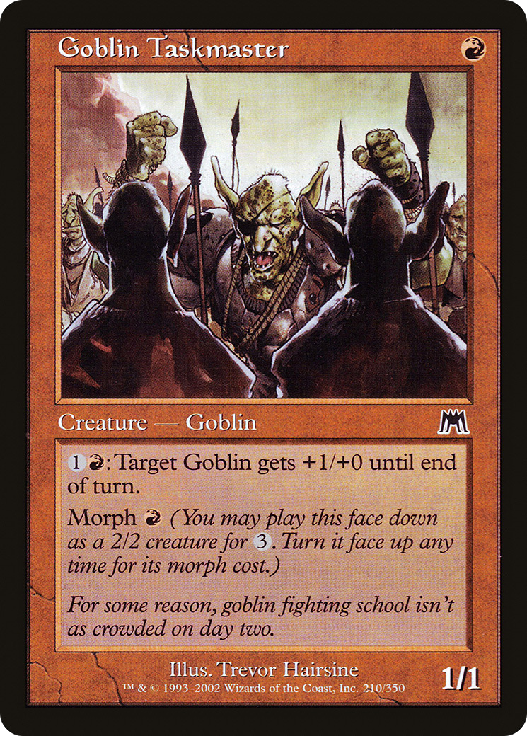 Goblin Taskmaster (ONS-210) - Onslaught Foil