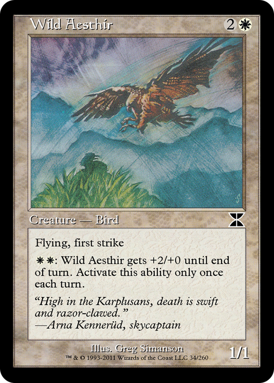 Wild Aesthir (ME4-034) - Masters Edition IV Foil