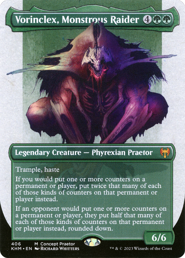 Vorinclex, Monstrous Raider (KHM-406) - Kaldheim (Borderless) Foil