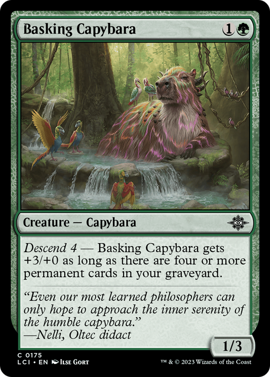 Basking Capybara (LCI-175) - The Lost Caverns of Ixalan Foil