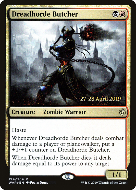 Dreadhorde Butcher (PWAR-194S) - War of the Spark Promos Foil