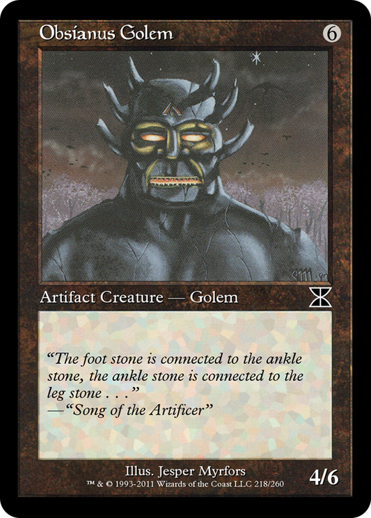 Obsianus Golem (ME4-218) - Masters Edition IV Foil