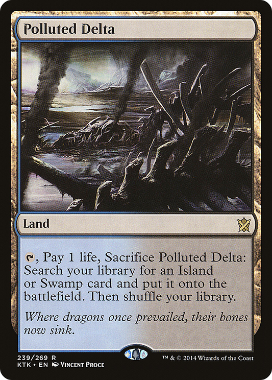 Polluted Delta (KTK-239) - Khans of Tarkir Foil