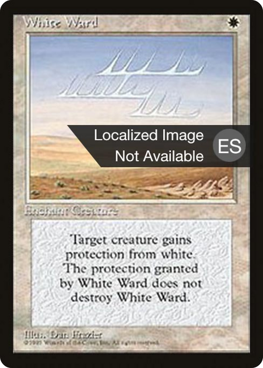 White Ward (4BB-057) - Fourth Edition Foreign Black Border