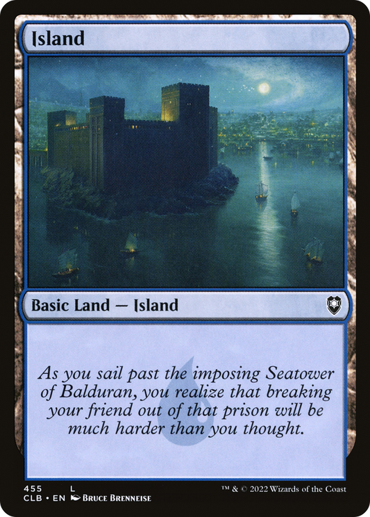 Island (CLB-455) - Commander Legends: Battle for Baldur's Gate Foil