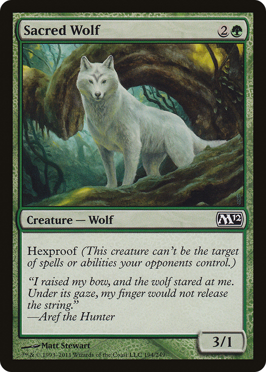 Sacred Wolf (M12-194) - Magic 2012 Foil