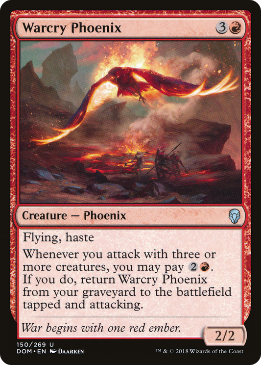 Warcry Phoenix (DOM-150) - Dominaria Foil