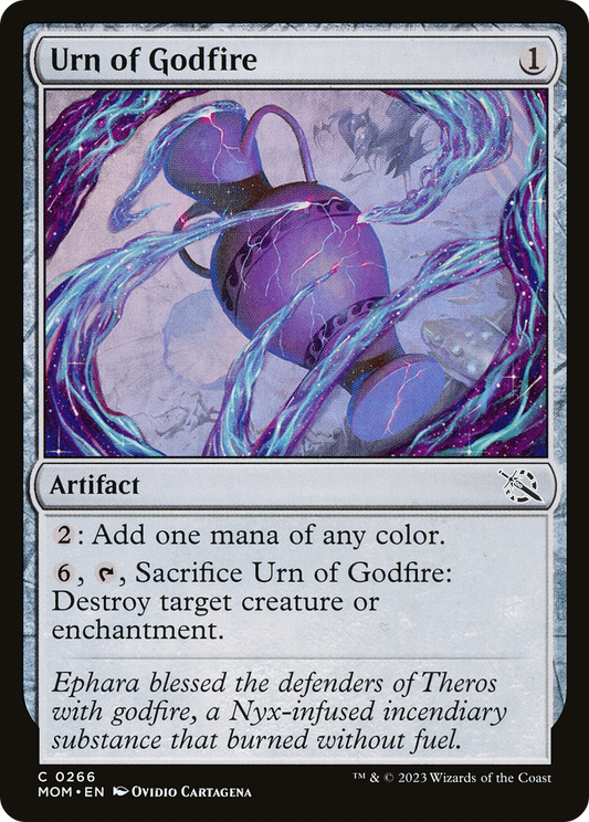 Urn of Godfire (MOM-266) - March of the Machine Foil