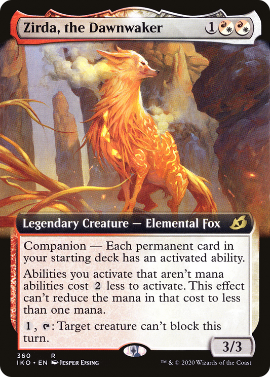 Zirda, the Dawnwaker (IKO-360) - Ikoria: Lair of Behemoths: (companion, Extended Art) Foil