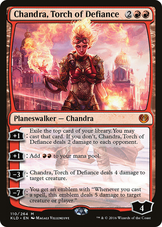 Chandra, Torch of Defiance (KLD-110) - Kaladesh Foil