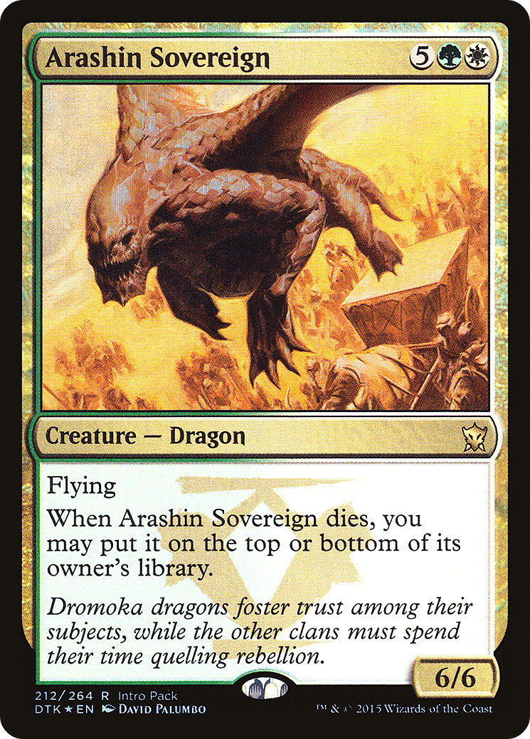 Arashin Sovereign (PDTK-212) - Dragons of Tarkir Promos Foil