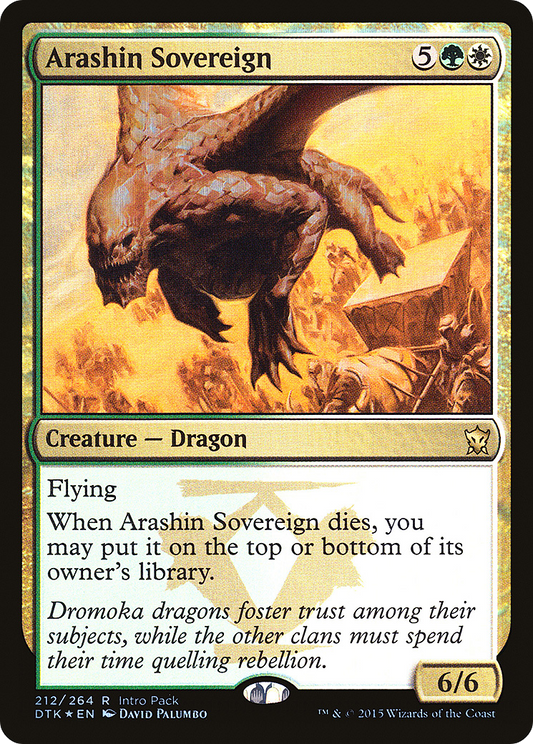 Arashin Sovereign (PDTK-212) - Dragons of Tarkir Promos Foil