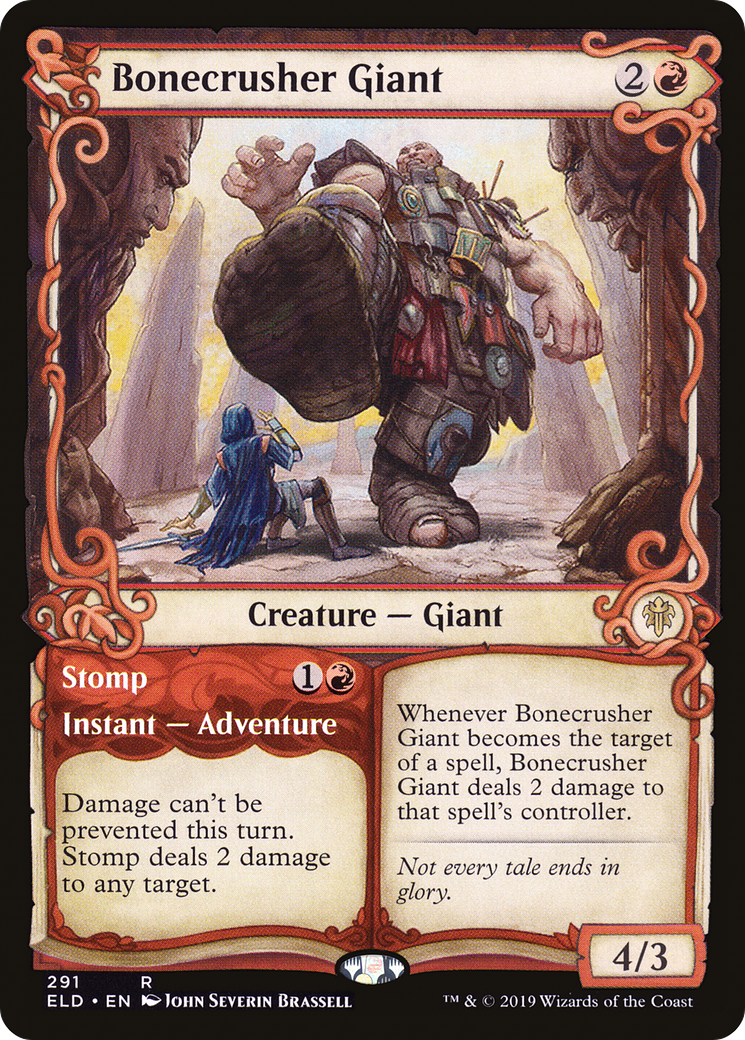 Bonecrusher Giant // Stomp (ELD-291) - Throne of Eldraine: (Showcase)