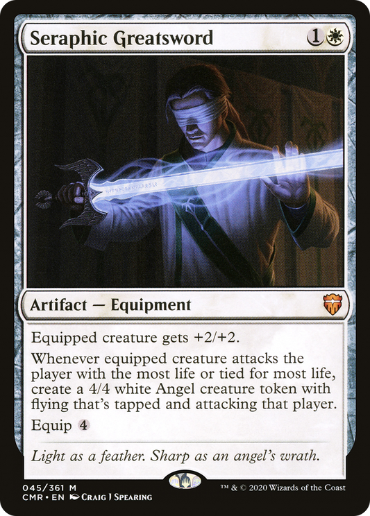 Seraphic Greatsword (CMR-045) - Commander Legends Foil