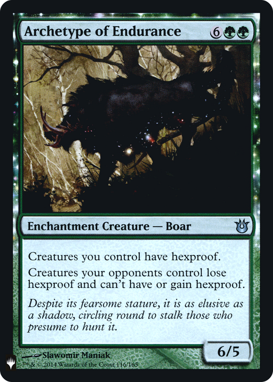 Archetype of Endurance (LIST-BNG-116) - The List Foil