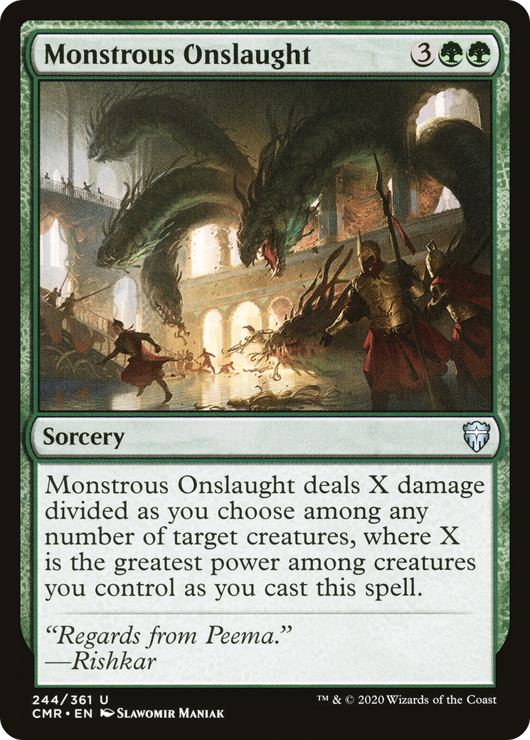 Monstrous Onslaught (CMR-244) - Commander Legends Foil