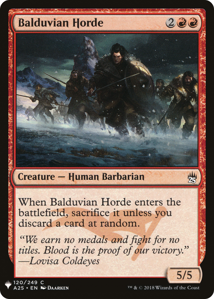 Balduvian Horde (LIST-A25-120) - The List