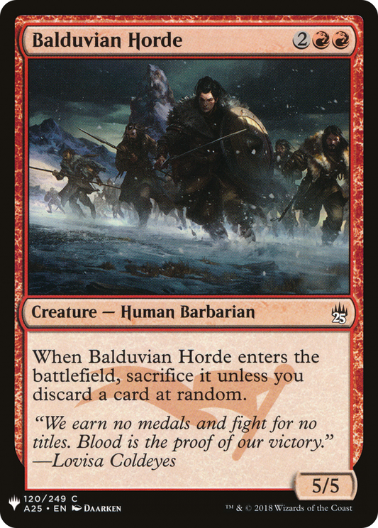 Balduvian Horde (LIST-A25-120) - The List