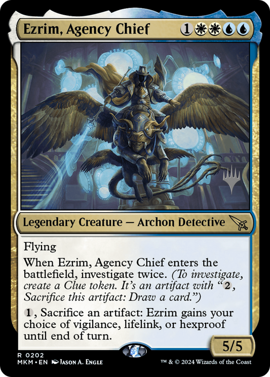 Ezrim, Agency Chief (PPMKM-202) - Murders at Karlov Manor Promos Foil (Promo Pack)