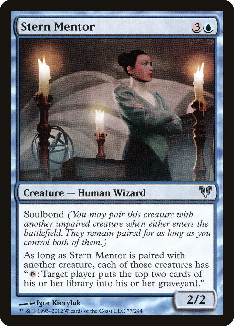 Stern Mentor (AVR-077) - Avacyn Restored Foil