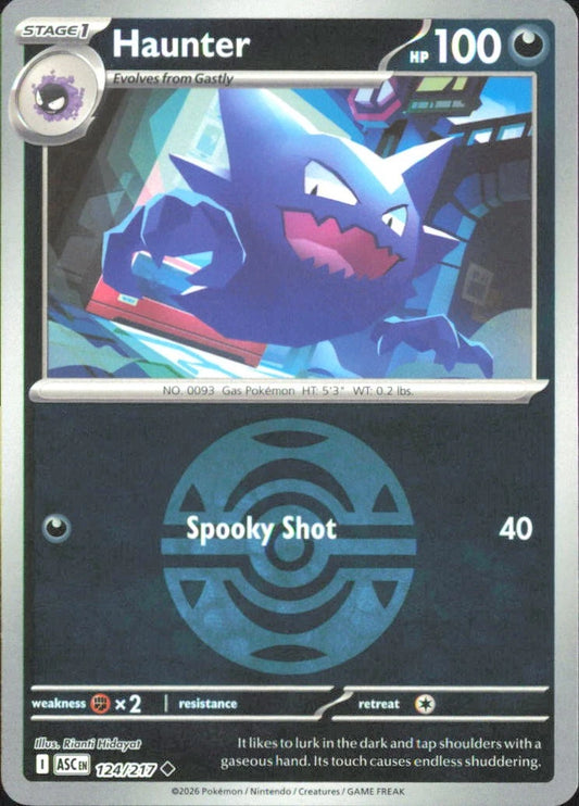 Haunter (Dusk Ball) (124/null) - ME Ascended Heroes Reverse Holofoil - Uncommon