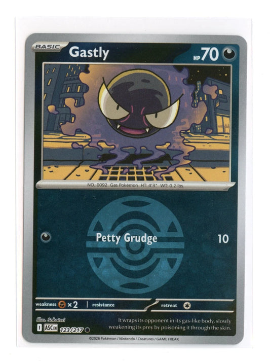 Gastly (Dusk Ball) (123/null) - ME Ascended Heroes Reverse Holofoil - Common