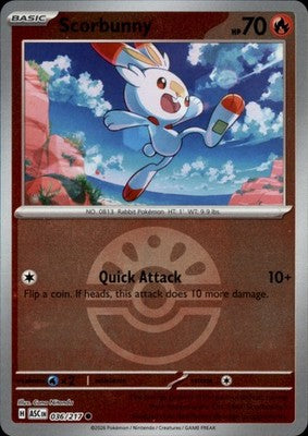 Scorbunny (Friend Ball) (36/217) - ME Ascended Heroes Reverse Holofoil - Common