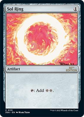 Sol Ring (P30A-01C) - 30th Anniversary Promos Foil