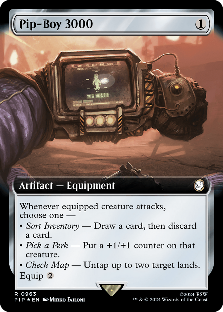 Pip-Boy 3000 (PIP-963) - Fallout: (Extended Art) Foil